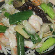 姜葱海鲜						Ginger Spring Onion Mixed Seafood	